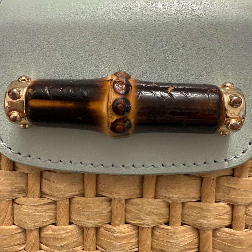 Spartina 449 Woven Bamboo Accent Wristlet - Picture 2 of 11
